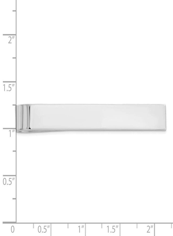 Sonia Jewels Solid 925 Sterling Silver Tie Bar - 49mm x 6mm - Jewelry Gifts For Men Husband Dad - Image 2