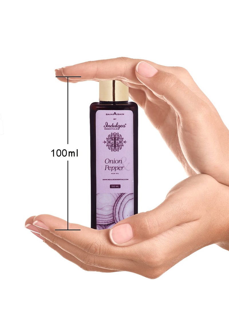 Indulgeo ESSENTIALS Indulgeo Essentials Nourishing Onion Hair Oil Unlock Hair Growth and Control Hair Fall 100ml  - Image 4