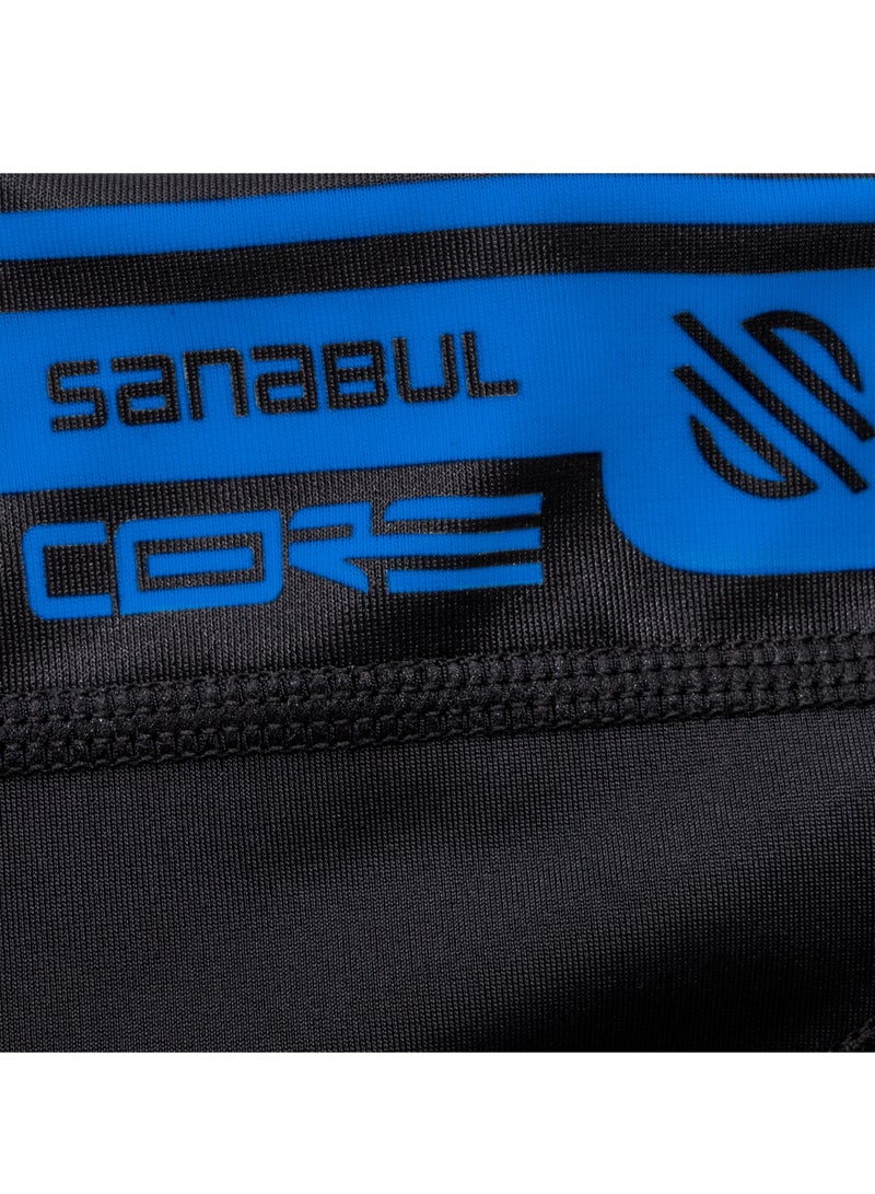 Sanabul  قميص سانابل كور طويل الأكمام لجيو جيتسو راش غارد MMA BJJ مصارعة جراپلينغ أزرق 2 إكس لارج - Image 4