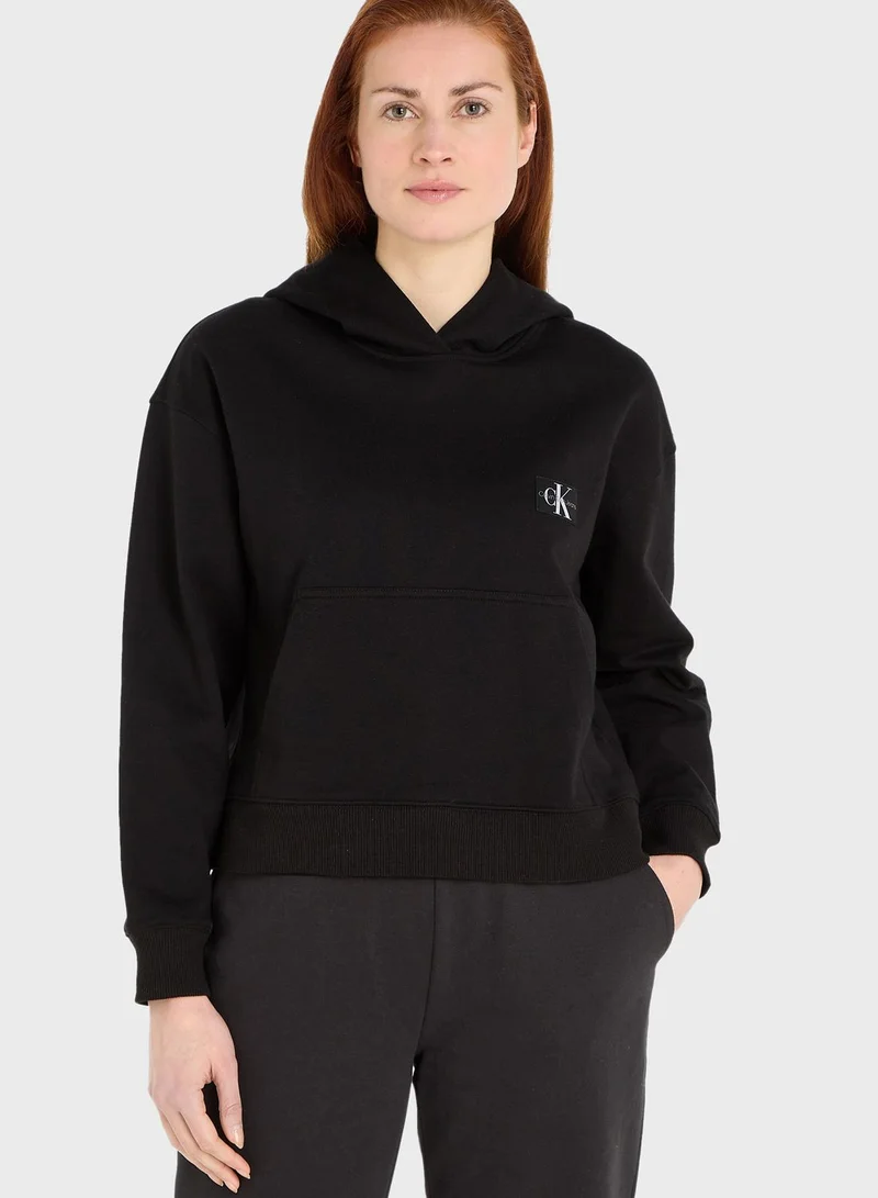 Calvin Klein Jeans Logo Knitted Hoodie