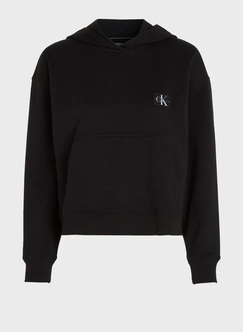 Calvin Klein Jeans Logo Knitted Hoodie