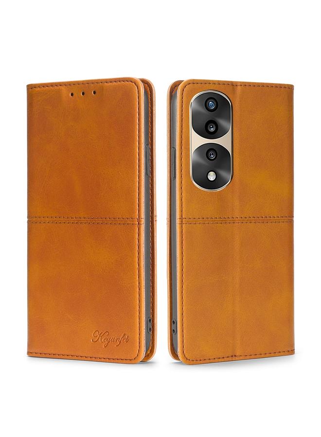 S-TOP Case For Honor 70 Pro/70 Pro+ Cow Texture Magnetic Horizontal Flip Leather Phone Case - Image 1