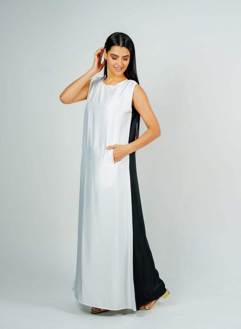 Rosette Abaya Stylish Inner dress with Pocket style - Image 1