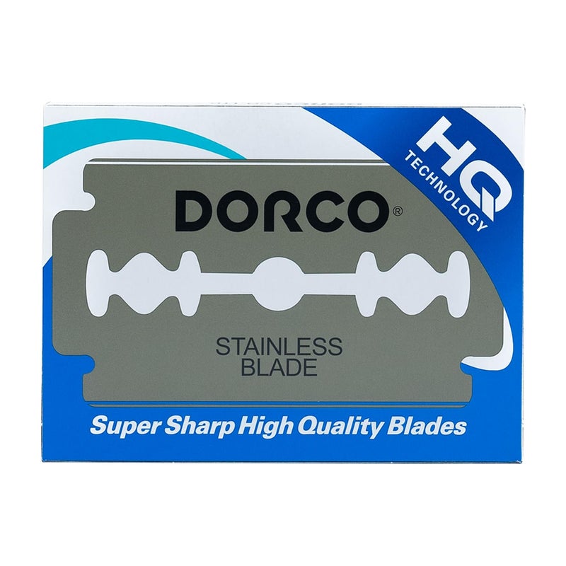 Dorco ST300 Platinum Extra Double Edge Razor Blades 100 Count, Premium Stainless Steel Shaving Blades, Super Sharp for Smooth, Precise Shave, Stocking Stuffers - Image 1
