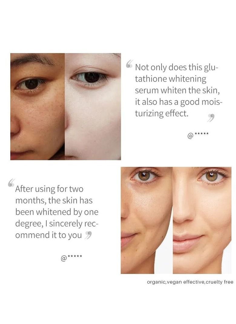 Lanthome Glutathione Kojic Acid Cream and Serum Brighting Dark Spots Acne Scars Intensively Hydrating Soothing Provide Elastic Youthful Skin Natural Skin Nourishing Resurfacing Fade Cream and Serum 50ml + 30ml  - Image 3