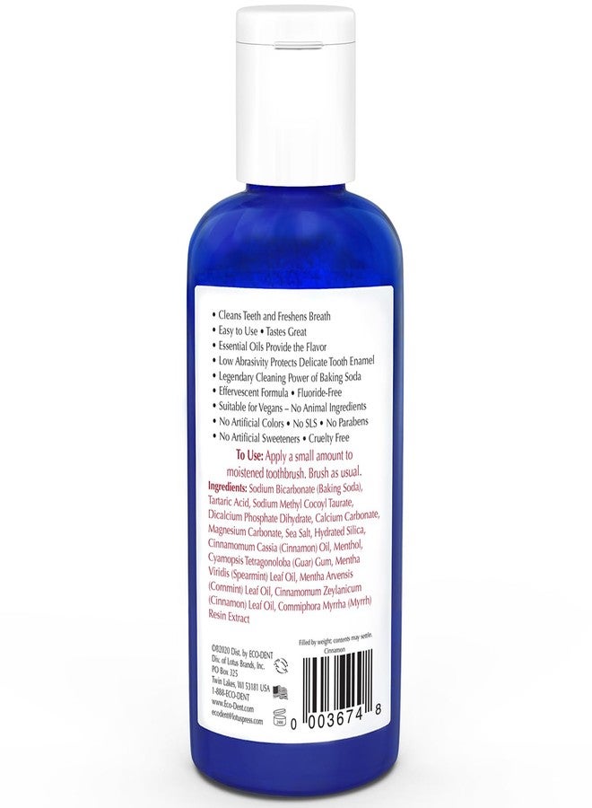 Eco-Dent DailyCare Baking Soda Toothpowder, Cinnamon 2-Pack, Fluoride-Free Toothpaste Powder with Minerals & Essential Oils, 2 Oz Ea - Image 2
