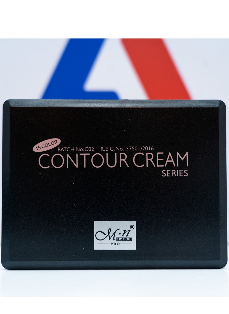 Menow 15-Colour Shades Contour Cream Palette  - Image 2