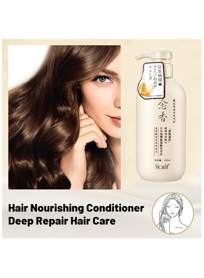 OKANEN Sakura Japanese Shampoo 300ml and Livosha Japanese Conditioner for Hair Loss for Thick, Soft, Deeply Nourishing Hair Growth - Image 5