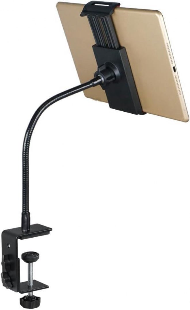 Tablet Holder for Bed Adjustable Tablet Phone Bed Stand Mount 360 Degree Rotatable Foldable Metal Arm Holder Desk Clamp for Tablets - Image 1