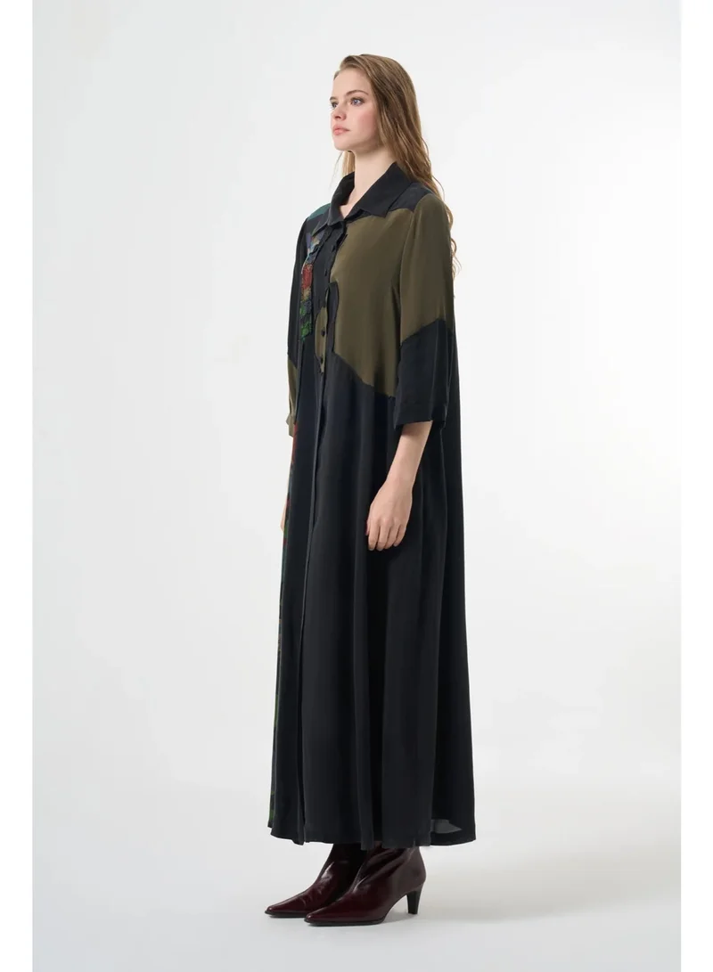 MissWhence  Asymatric plus size dress - Green for Women | Best Price UAE