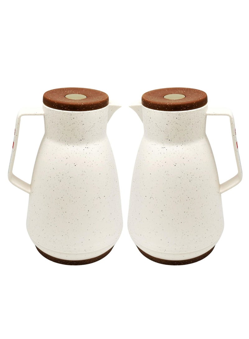 طقم ترامس  ثلاجات للشاي والقهوة تحفظ الحرارة 2 حبة كل واحد منها 1 ليتر - Image 4