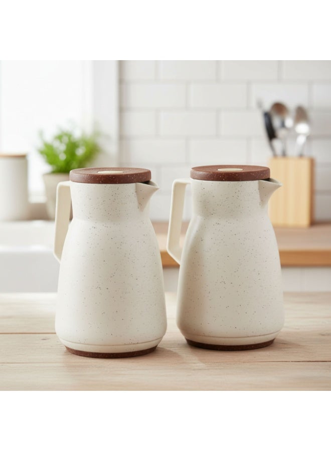 طقم ترامس  ثلاجات للشاي والقهوة تحفظ الحرارة 2 حبة كل واحد منها 1 ليتر - Image 1