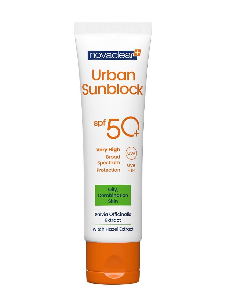 novaclear Urban Sunblock SPF 50+ Oily Skin 40ML  - Image 1