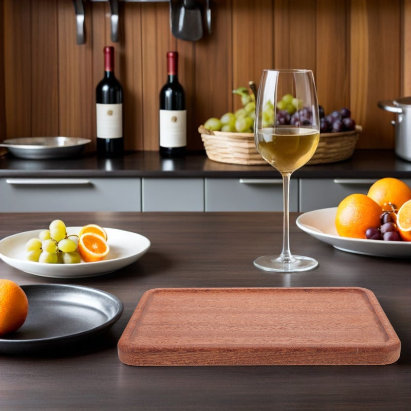 Platter Rectangle Charcuterie Board Wood Serving Tray Cheese Board Cake Appetizer Plate Kitchen Charcuterie Platter for Food Dish Snack - Image 3