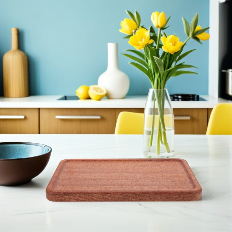 Platter Rectangle Charcuterie Board Wood Serving Tray Cheese Board Cake Appetizer Plate Kitchen Charcuterie Platter for Food Dish Snack - Image 4