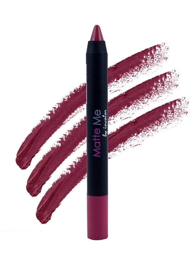 INCOLOR Matte Me Crayon Lipstick, Long Lasting, Waterproof & Smooth Texture Pencil Lipstick For Girl and Women, 2.3g Shade No.1 - Image 2