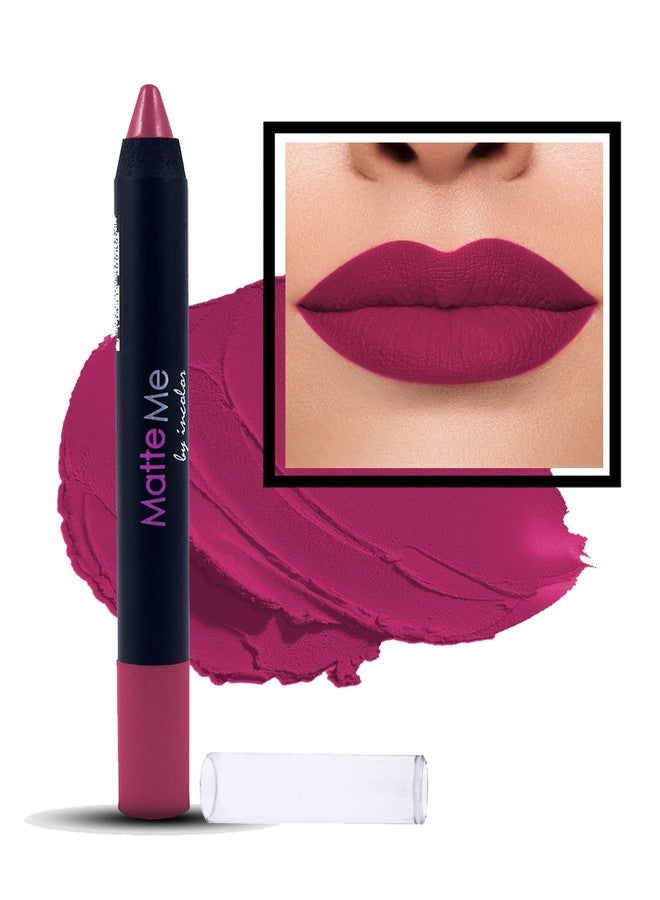 INCOLOR Matte Me Crayon Lipstick, Long Lasting, Waterproof & Smooth Texture Pencil Lipstick For Girl and Women, 2.3g Shade No.1 - Image 1