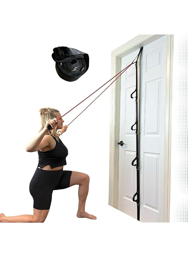 SAGREENY Door Anchor Strap for Resistance Bands Portable Workout Resistance Band Door Anchors Space Saving Easy Set Up Home Gym Secure Multi Point Anchor Gym for Home Fitness - Image 1