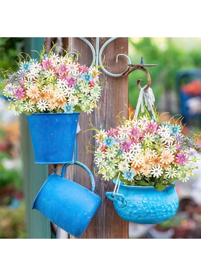 AmyHomie - AmyHomie 6 Bundles Wildflowers Fake Daisy Outdoor Artificial Flowers UV Resistant Silk Wild Flower Bouquets Bulk Faux Plants Plastic Greenery for Decoration Vase Floral Spring Home Decor - Image 1