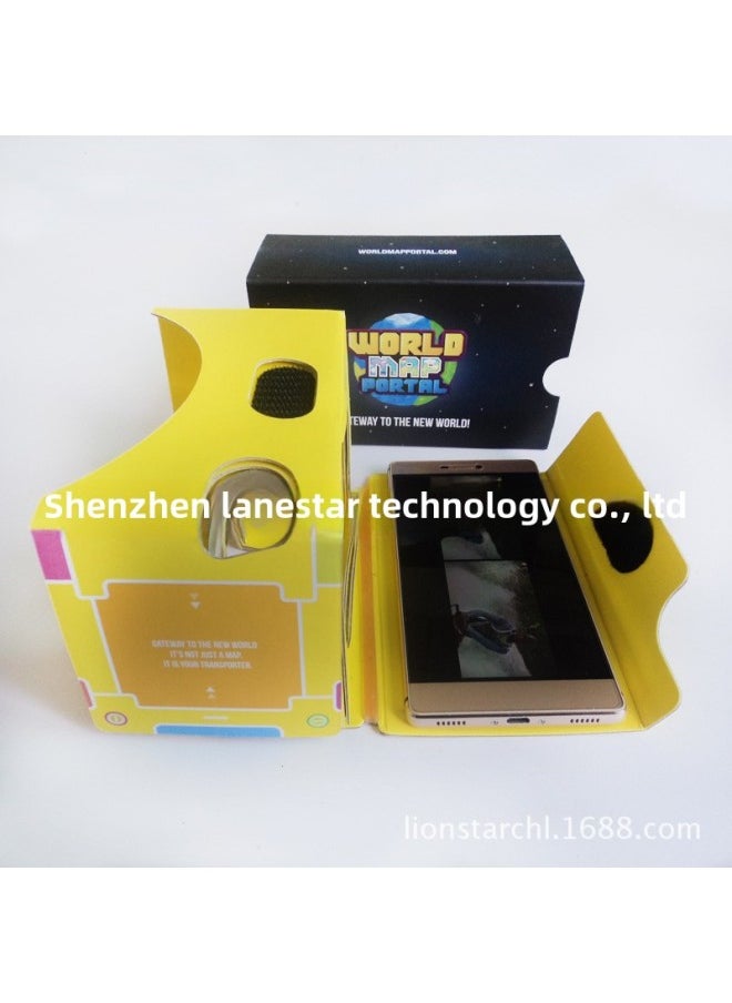 Generic Export Quality Google Cardboard VR 2 Generation | 45mm Focal Length Lenses Google Glasses-Color:White  - Image 3