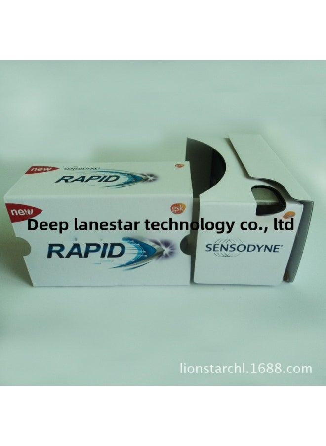Generic Export Quality Google Cardboard VR 2 Generation | 45mm Focal Length Lenses Google Glasses-Color:White  - Image 5