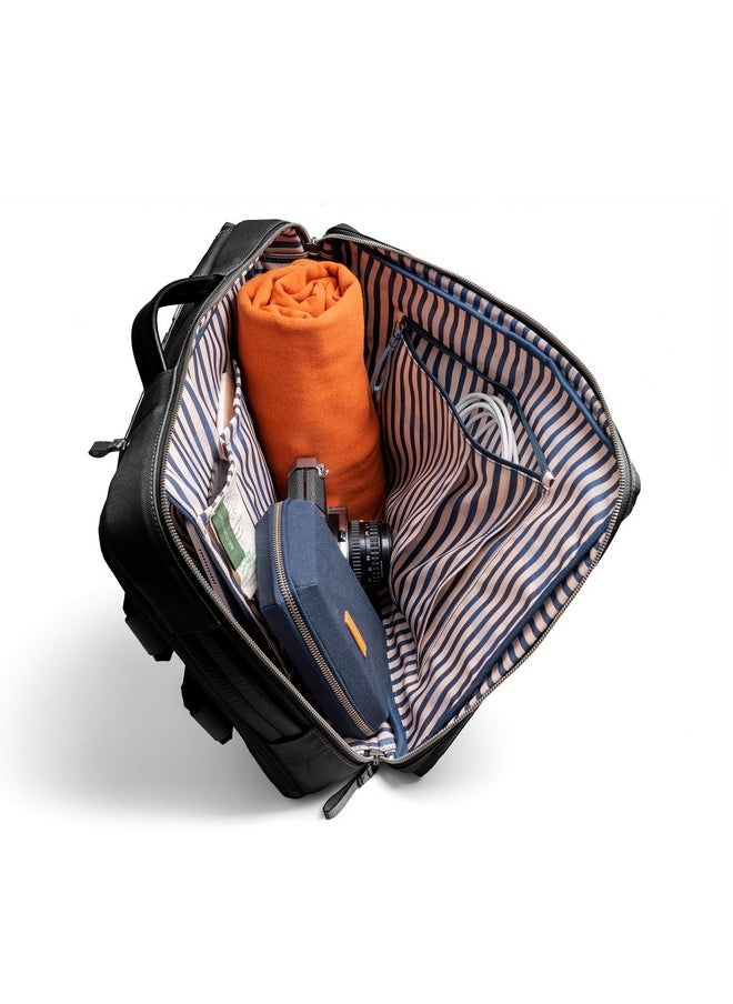 DailyObjects DailyObjects PET Space Black Meridian Convertible Briefpack (Backpack + Briefcase) | 100% Recycled | Fits any Laptop Upto 16" | Lightweight Shoulder Backpack | Multiutility Bag with Trolley Sleeve  - Image 5