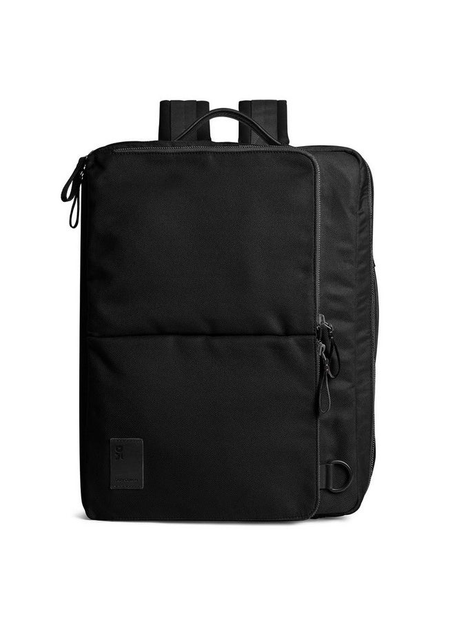 DailyObjects DailyObjects PET Space Black Meridian Convertible Briefpack (Backpack + Briefcase) | 100% Recycled | Fits any Laptop Upto 16" | Lightweight Shoulder Backpack | Multiutility Bag with Trolley Sleeve  - Image 1