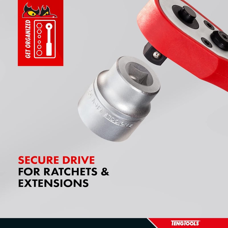TENGTOOLS Teng Tools M120513-C Regular Bi-Hexagon Socket 13mm 1/2in Square Drive - Image 5