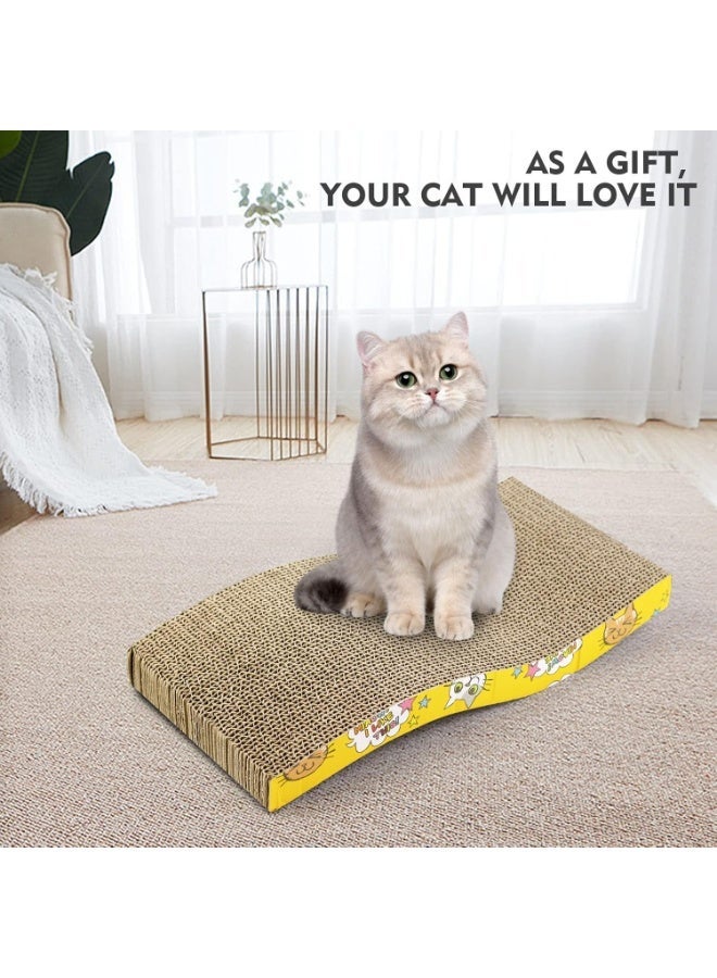SKY-TOUCH Pet Cat Scratch Board Cardboard Cat Scratcher, Cat Scratching Pad Cat Grinding Claw Interactive Ball Scratch Toy - Image 2