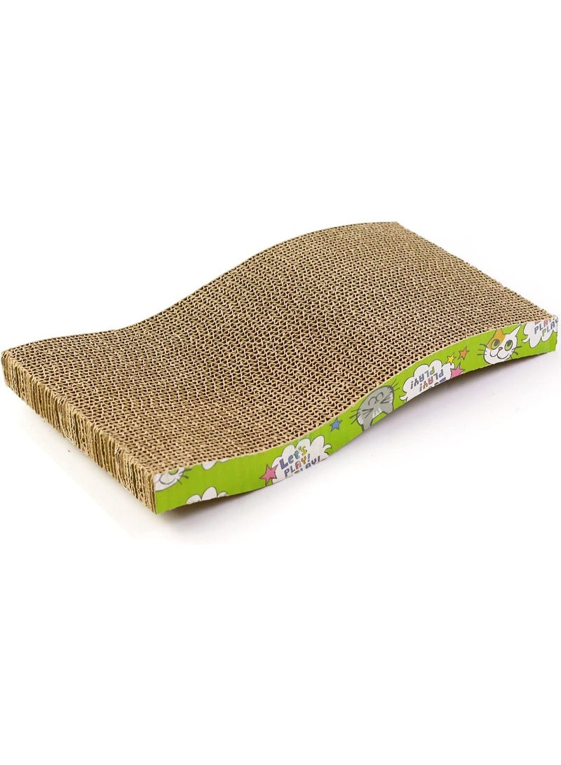 SKY-TOUCH Pet Cat Scratch Board Cardboard Cat Scratcher, Cat Scratching Pad Cat Grinding Claw Interactive Ball Scratch Toy - Image 1