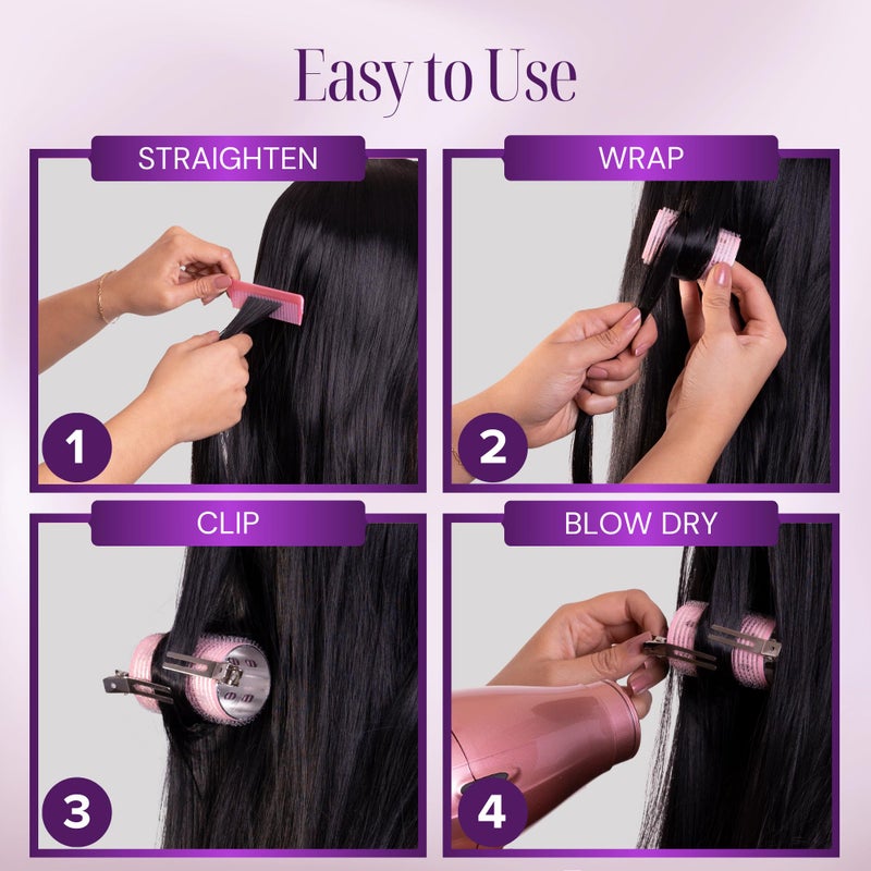Asani Thermal Rollers for Hair - 37 Self Grip Hair Rollers with 18 Clips and Styling Comb - Aluminum Thermal Hair Rollers for Volume and All-Day Curls - For Short, Medium, and Long Hair (Small) - Image 5