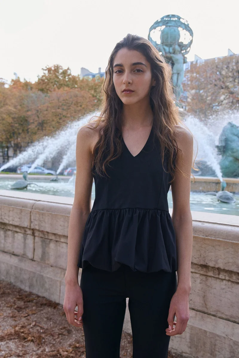 H&M Peplum halterneck top