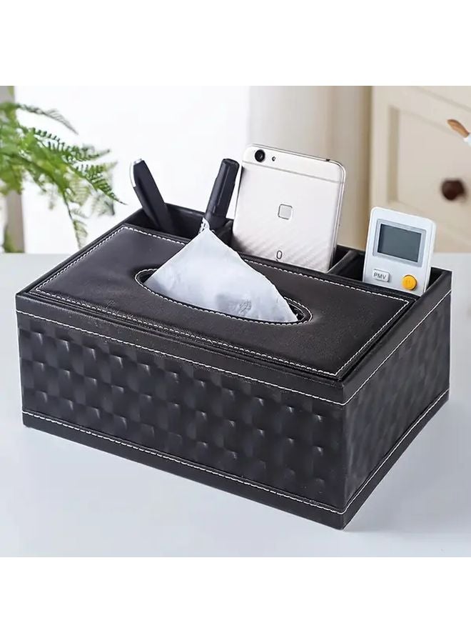 Black Cats Eye Tissue Box Holder Vintage Storage Organizer Decorative Home Accessory - Image 1