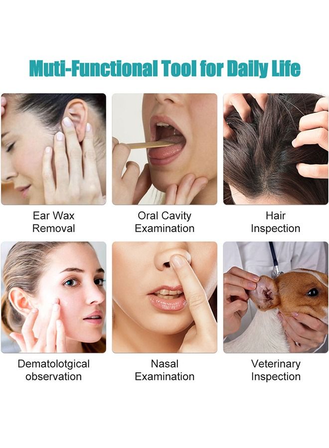 Bukela Ear Wax Removal, Wi-Fi Visible Wax Elimination Spoon with 4 Soft Silicone Ear Scoops and 8 black ear spoons, Wireless Ear Endoscope 1296P HD with LED Light for iPhone, iPad, Android Phones (White) - Image 3