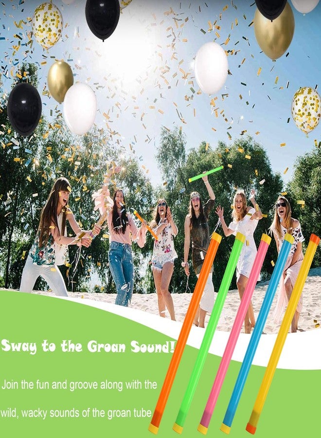 Hongdouo 5PCS Groan Tube Noise Maker 16IN Funny Plastic Noisemaker Giggle Stick Plastic Sound Tubes Noise Makers Party Favors for Goodie Bag at Christmas Events Fools Day Family Gathering Halloween Parties - Image 3