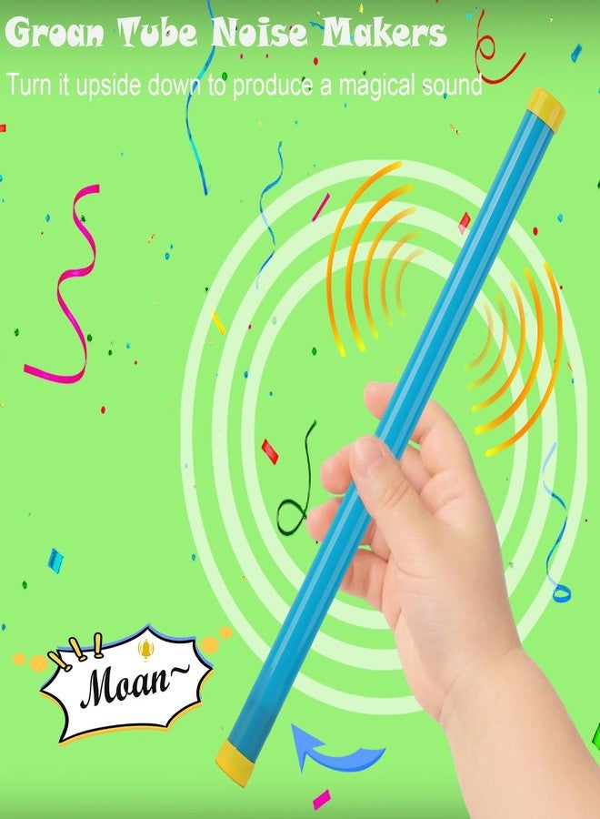 Hongdouo 5PCS Groan Tube Noise Maker 16IN Funny Plastic Noisemaker Giggle Stick Plastic Sound Tubes Noise Makers Party Favors for Goodie Bag at Christmas Events Fools Day Family Gathering Halloween Parties - Image 2