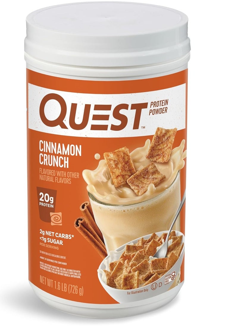 Quest - Cinnamon Crunch Protein Powder 25.6 Ounce Pack of 1 - Image 1