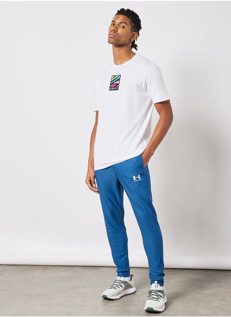 UNDER ARMOUR - Curry Multicolor Logo T-Shirt - Image 1