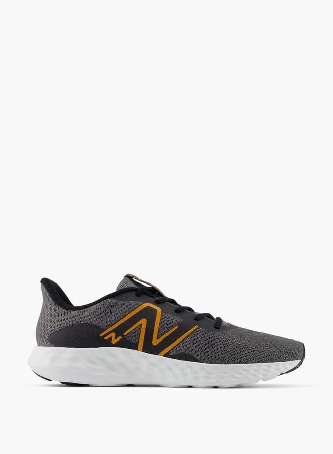 New Balance Men's Logo Detail Sports Shoes with Lace-Up Closure - 411