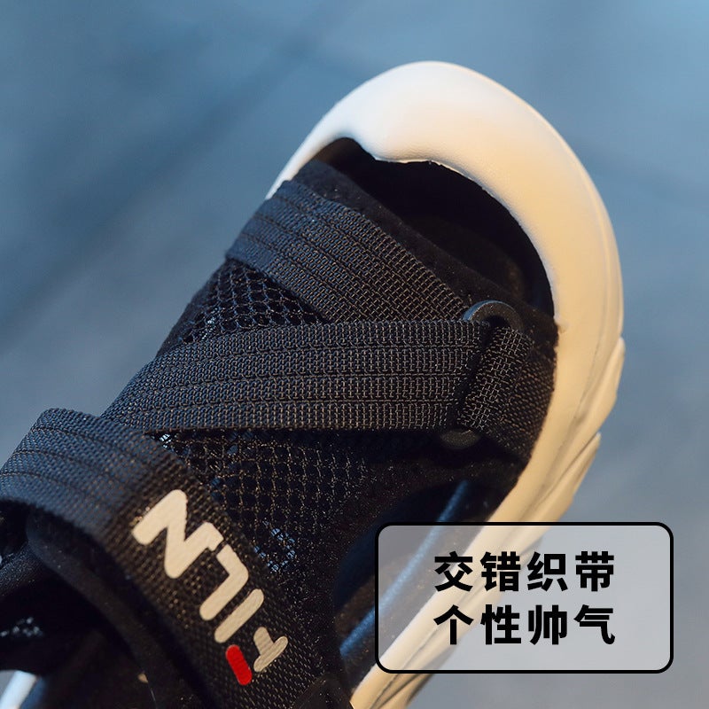Boys' Baotou Sandals 2025 Soft Soled Children'S Beach Shoes Girls Small, Medium And Large Children'S Baby Shoes Trbottomy - Image 5
