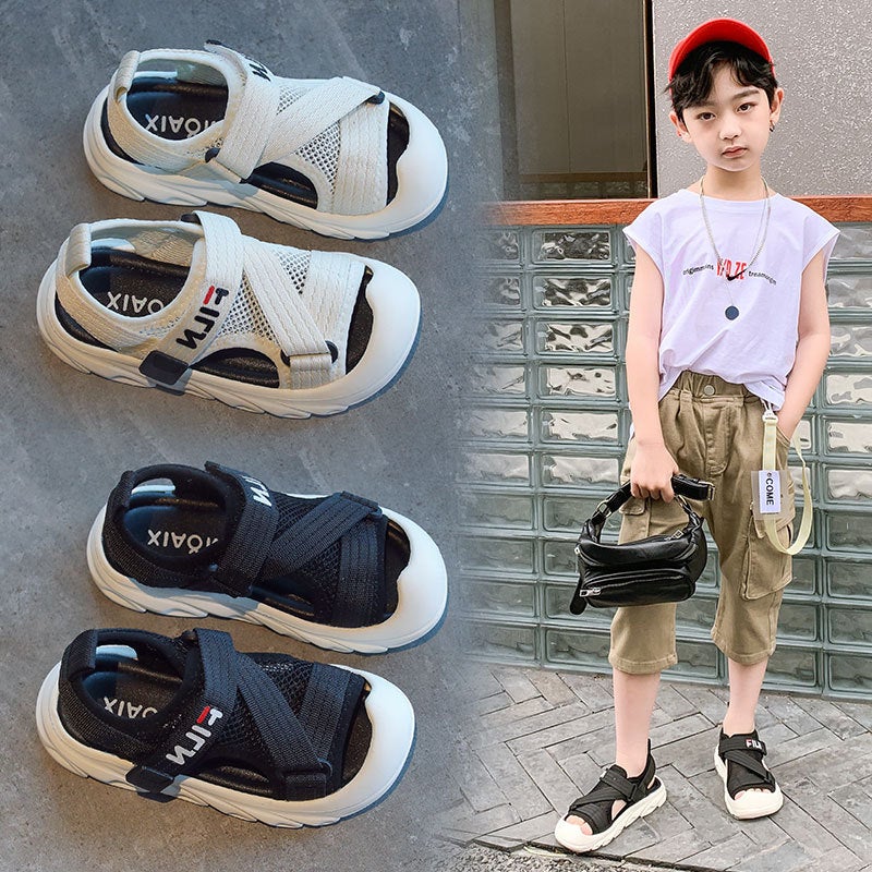 Boys' Baotou Sandals 2025 Soft Soled Children'S Beach Shoes Girls Small, Medium And Large Children'S Baby Shoes Trbottomy - Image 2