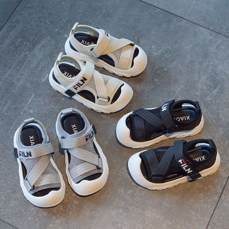Boys' Baotou Sandals 2025 Soft Soled Children'S Beach Shoes Girls Small, Medium And Large Children'S Baby Shoes Trbottomy - Image 3