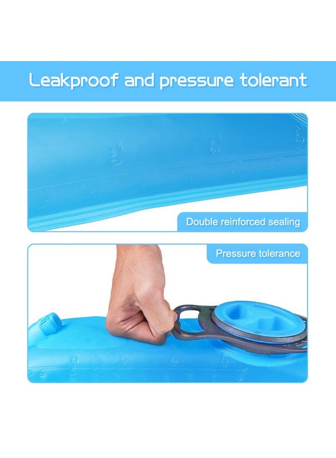 LANNEY 2L Hydration Bladder 2 Liter 70oz Water Bladder Reservoir Leak Proof Water Storage Bladder Bag with Insulated Tube, Hydration Pack Bladder Replacement for Backpacks Hiking Camping Running Biking - Image 4