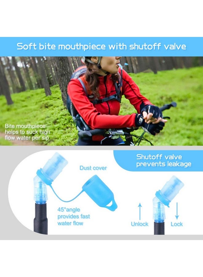 LANNEY 2L Hydration Bladder 2 Liter 70oz Water Bladder Reservoir Leak Proof Water Storage Bladder Bag with Insulated Tube, Hydration Pack Bladder Replacement for Backpacks Hiking Camping Running Biking - Image 5