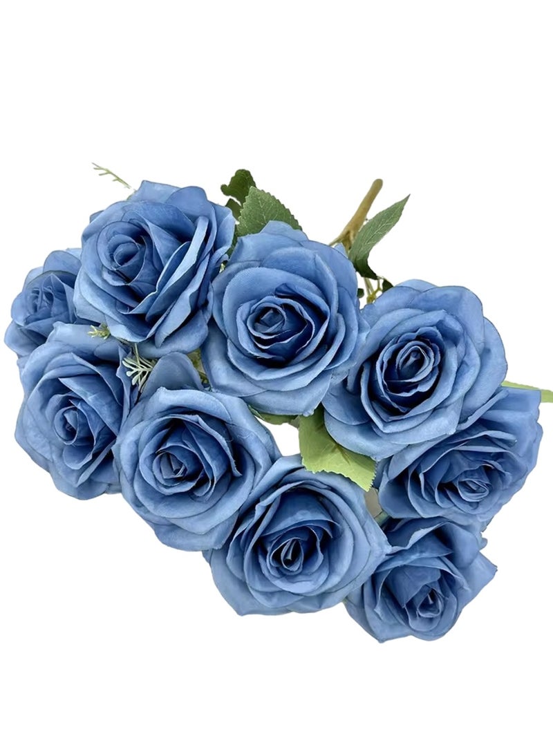 Huitich Artificial Flower Decor for Home, Parties, and Weddings Blue  - Image 1