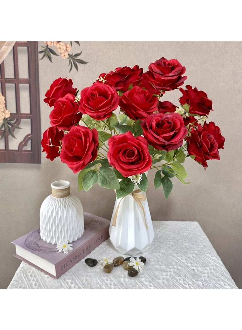 Huitich Artificial Flower Decor for Home, Parties, and Weddings Blue  - Image 2