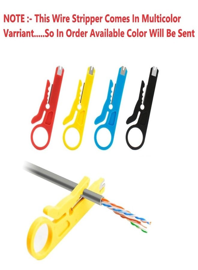 XIKKART 2Pcs Mini Wire Stripper Crimper Pliers for RJ45 Cat5 Network, Data Telephone, Computer UTP Cable - Crimping Tool, Stripping Cutter, Punch Down Cutter - Image 2