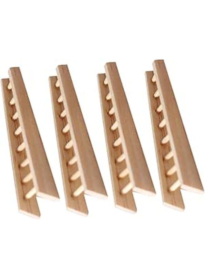 Miniature Wood Step Ladder 1 12 Scale Dollhouse Furniture Fairy Garden Decoration - Image 1