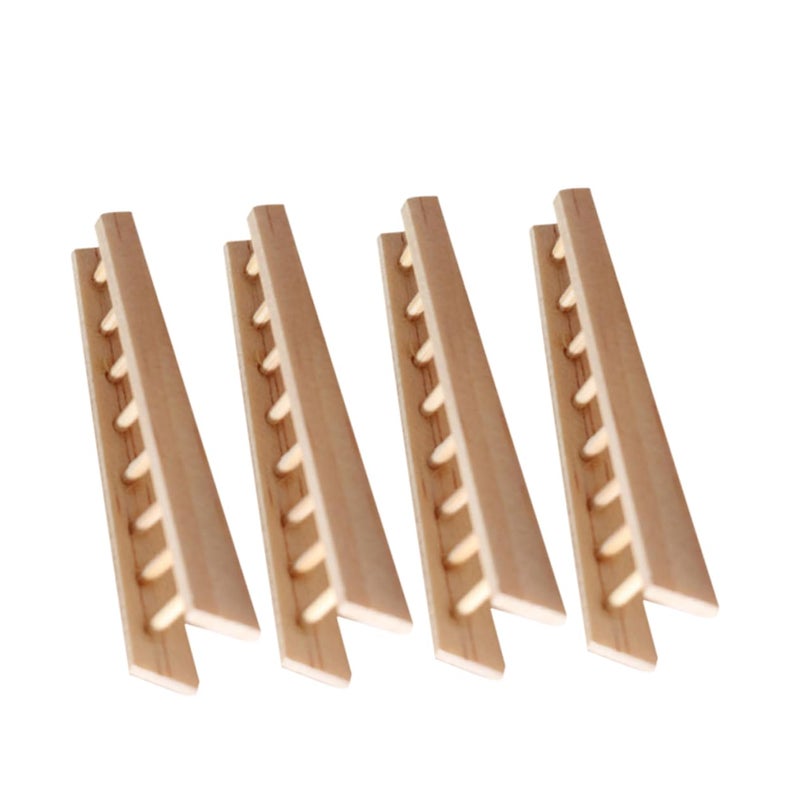 Miniature Wood Step Ladder 1 12 Scale Dollhouse Furniture Fairy Garden Decoration - Image 2