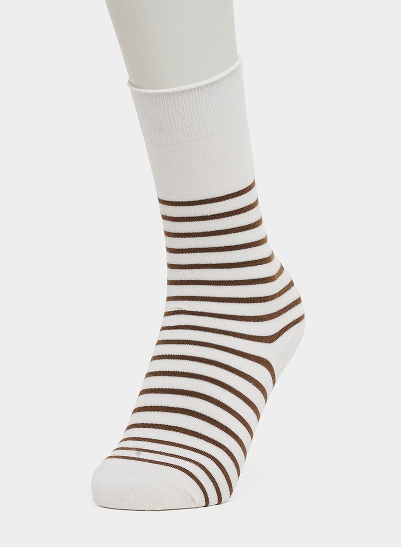 ستايلي طقم جوارب مخططة من قطعتين - Image 5